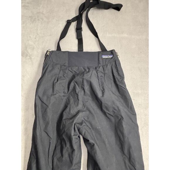 Patagonia Pants Womens 10 Black Snow Ski Waterproof Shell Suspenders Outdoor - Picture 10 of 12